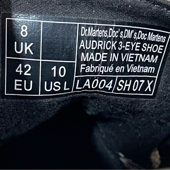 DR. MARTENS AUDRICK NAPPA LEATHER PLATFORM SHOES - COBBLESTONE GREY SZ-10 .US - Picture 12 of 12